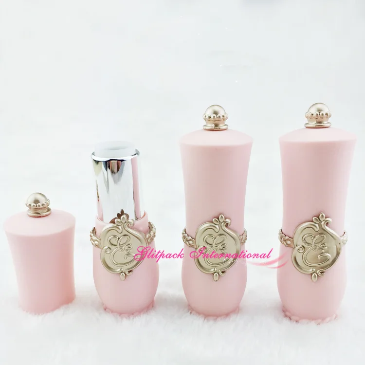 50pcs/lot Vintage Lipstick Empty Lip Balm Container Frosted Matte Color Black,Pink,Purple Lipstick Tube Packaging 12.1mm cup