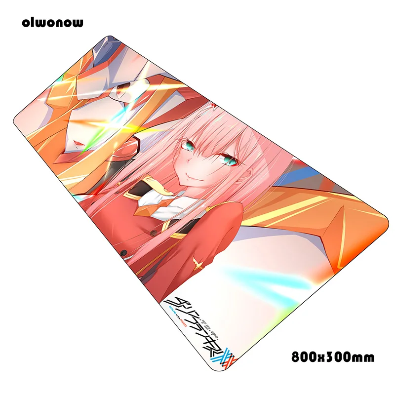 Size 800x300x2mm Коврик для мыши darling in the franxx, 800x300x2 мм, очаровательные коврики для компьютерной мыши, игровые аксессуары, HD Коврик для мыши с узором, игры для геймеров - Цвет: Size 800x300x2mm