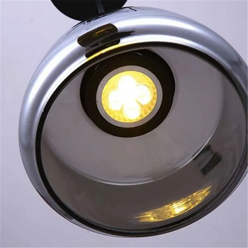 Светодиодные современные подвесные светильники со стеклянным абажуром