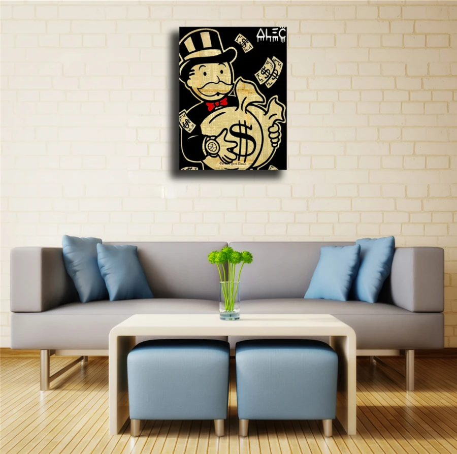 Alec Monopolys HD Wall Art Холст с печатью постера живопись декоративная картина для офиса