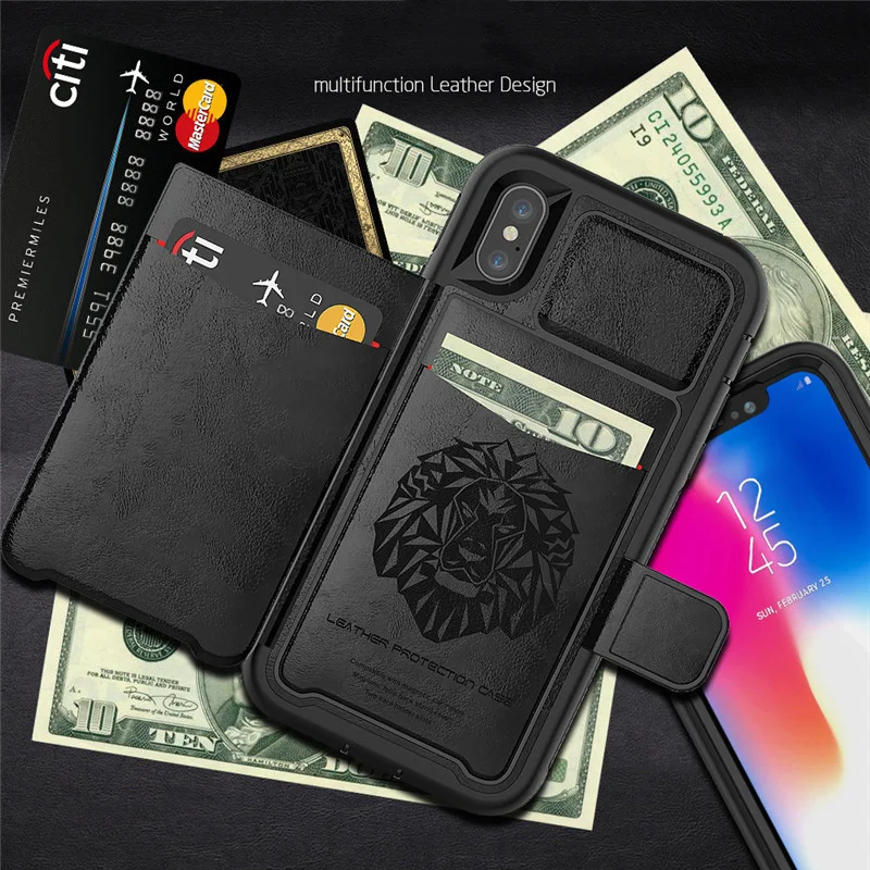Магнитный кожаный чехол-кошелек Tikitaka для iPhone 11 Pro 11 XR XS Max с отделением для карт, простой чехол для iPhone X XS 7 8 6 6splus