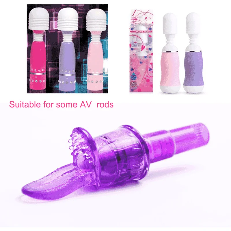 Силиконовый язык AV палочка вибратор головной убор клитор стимуляция G спорт