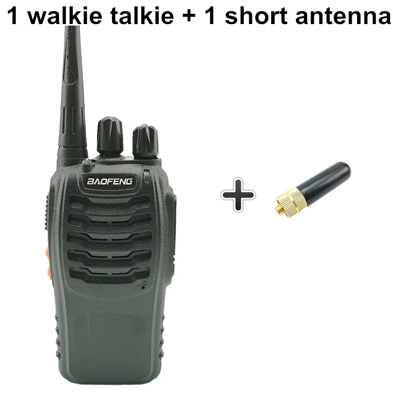 Baofeng BF-888S 5 Вт Классическая портативная рация UHF радио 400-470 МГц портативная Любительская рация BF 888S монитор сканирования BF888S CB радио - Цвет: Add a short antenna