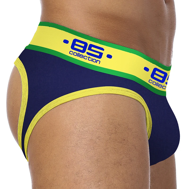 BS 2019 Gay jockstrap 4 шт./партия нижнее белье без спинки мужские хлопковые Стринги