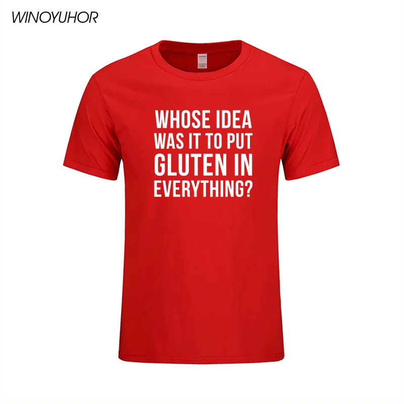 Забавная мужская летняя футболка с надписью The Gluten In Always|t-shirt for men|funny t-shirtmen summer |