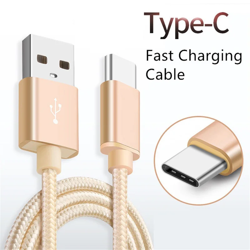 Кабель USB Type C 2.4A с быстрой зарядкой для смартфона Android синхронизация данных