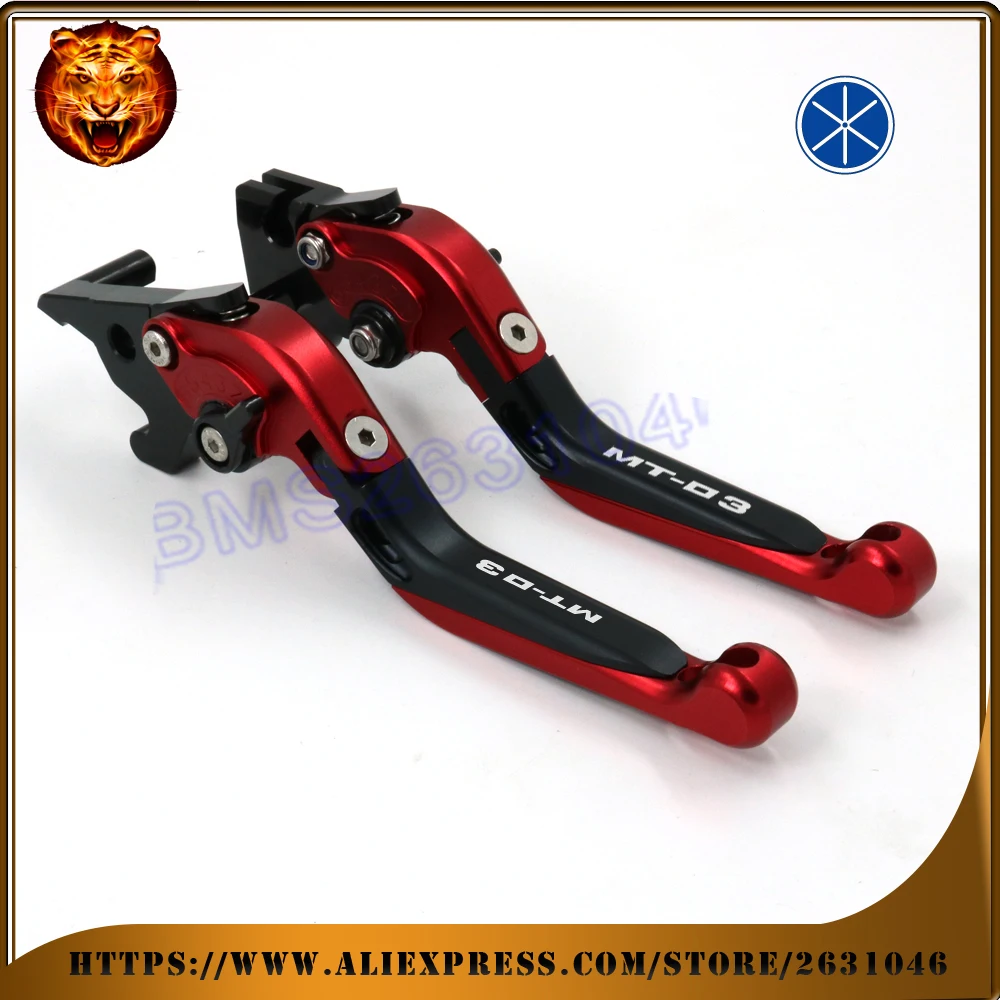 Регулируемый Складной Выдвижная тормозной рычаг сцепления для Yamaha MT03 MT 03 2015 2016