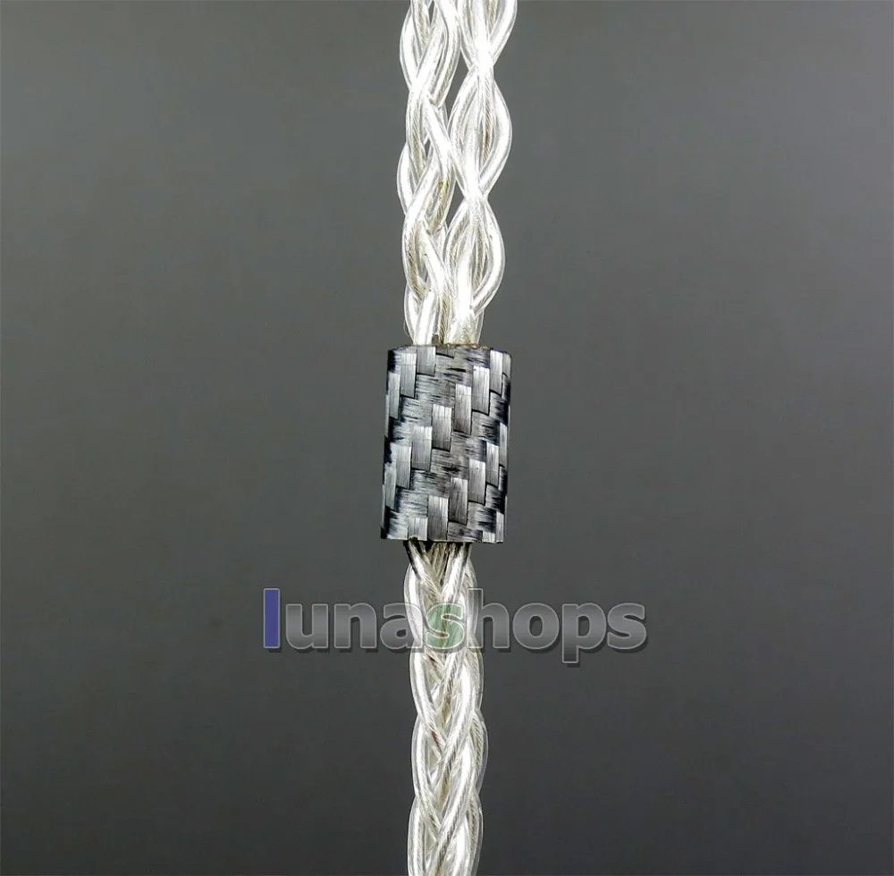 LN006256 2 5 мм 4 xlr Сделано в Китае 1 разъем 8 ядер 99.99% чистый Серебристые наушники