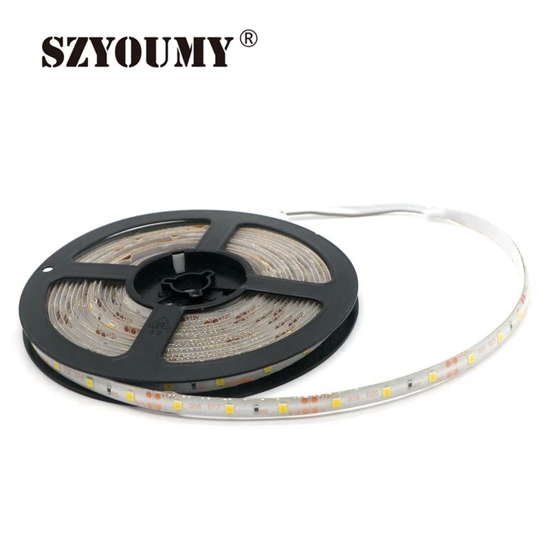 SZYOUMY 50M 2835 SMD Led Strip Light DC 12V 5M 300 LEDs Flexible Ribbon Tape Lighting White Warm white Red Green Blue
