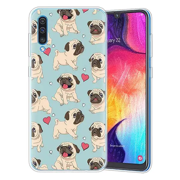 03 Силиконовые чехлы для samsung Galaxy A10 A30 A40 A50 A70 A6 A7 A8+ A9 M30 M50 из ТПУ - Цвет: 03