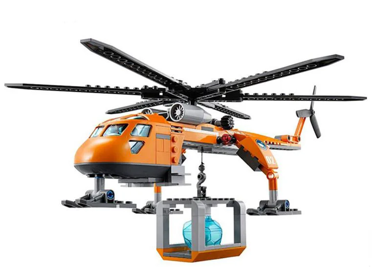 Городской вертолет BELA 10439 273 шт. строительные блоки в виде вертолета Arctic Helicrane