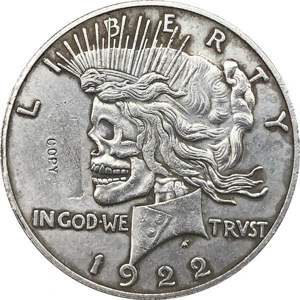 Копия монеты за доллар США и мира Hobo Nickel two face 1893/1922 | Дом сад
