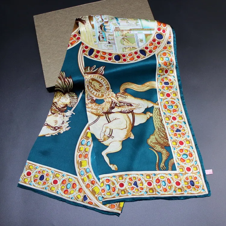 Silk scarves silk square scarves.Brand Twill Sillk Pashmia Luxury Large Size Square Shawls and Scarves 100cm Vintage Sailing | Аксессуары