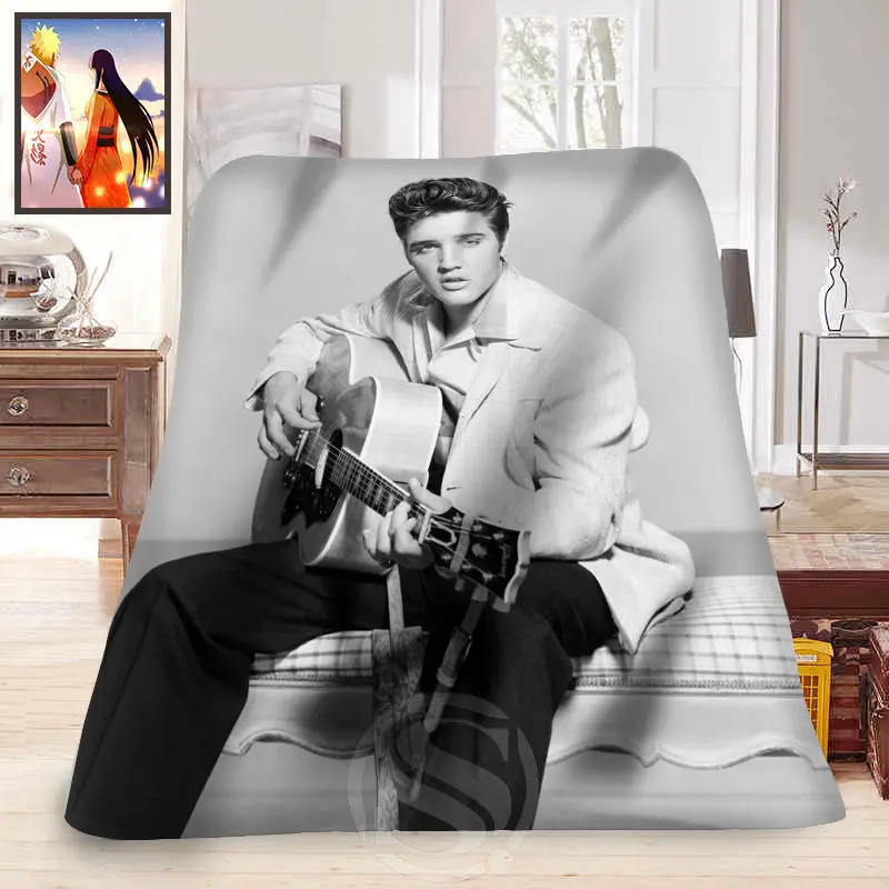 Мягкое одеяло F315 Elvis Presley из повседневной жизни индивидуальное украшение для дома