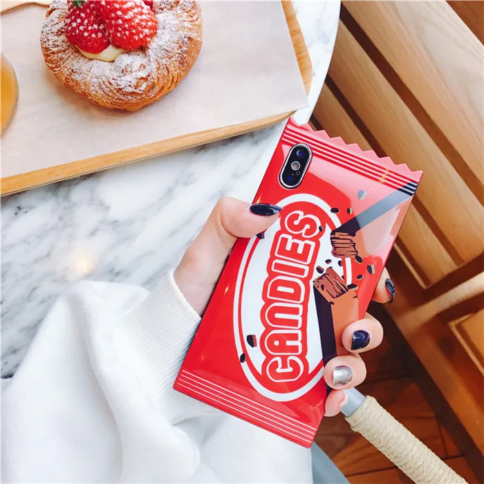 From Jenny забавное печенье конфеты чехол для iPhone X 7 7 plus/6/6 S Plus, 8, 8 plus, Модный мягкий чехол для задней крышки из симпатичный чехол