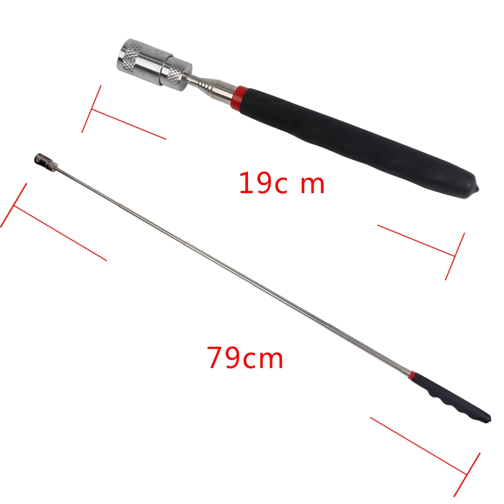 

Telescopic LED Pick Up Tool Novely Lighting 19-78cm Portable For Picking Up Nuts and Bolts Keys picker Magnetic Magnet Tool