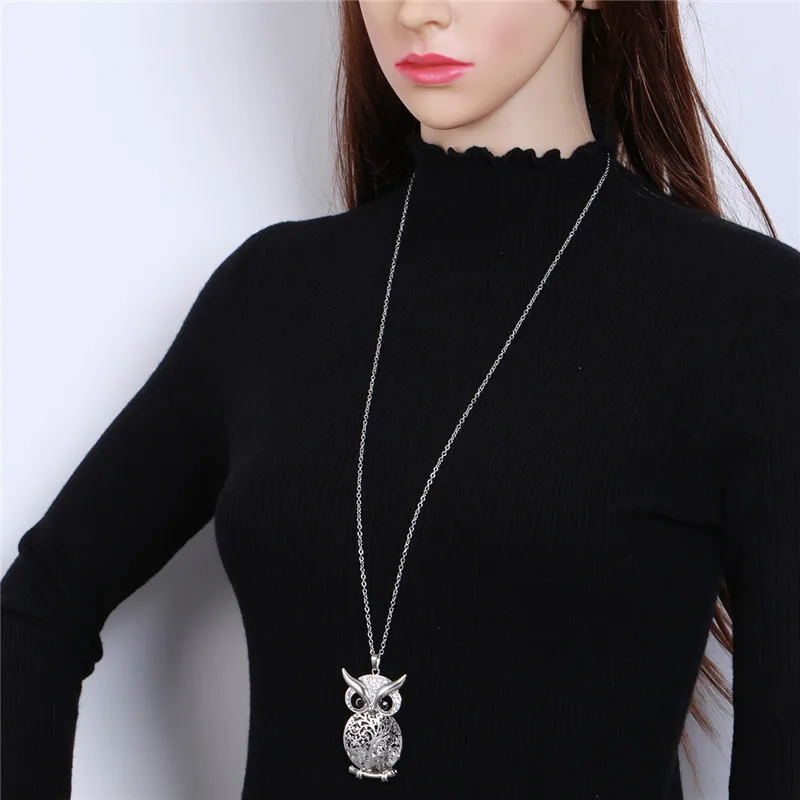 Новый дизайн длинное ожерелье и кулон с большим деревом жизни кристаллами в виде