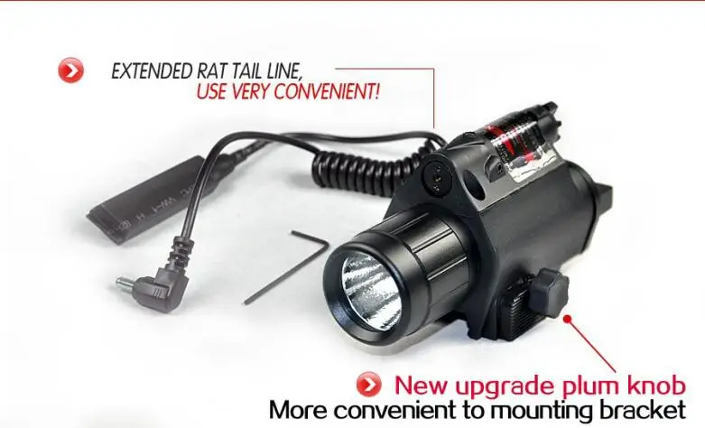 200 люмен ультра яркий тактический охотничий CREE светодиодный фонарик Фонарь +