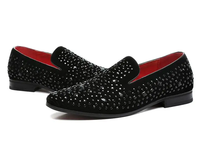 Для мужчин под платье Брендовая обувь на высоком каблуке роскошные стразы