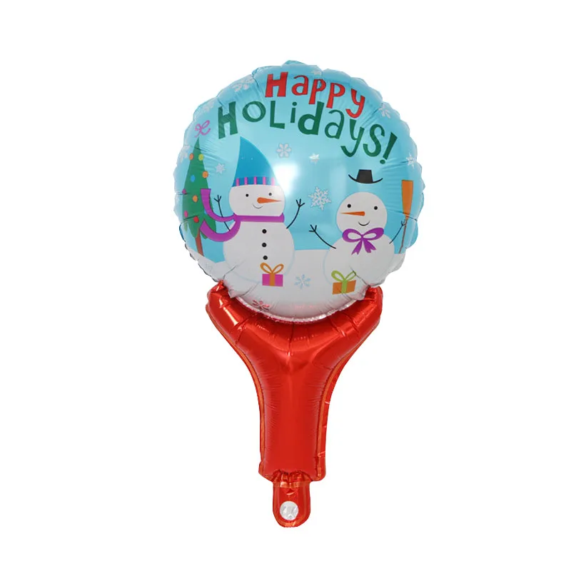 Рождественские Волшебные воздушные шарики из фольги на палочке navidad 2018