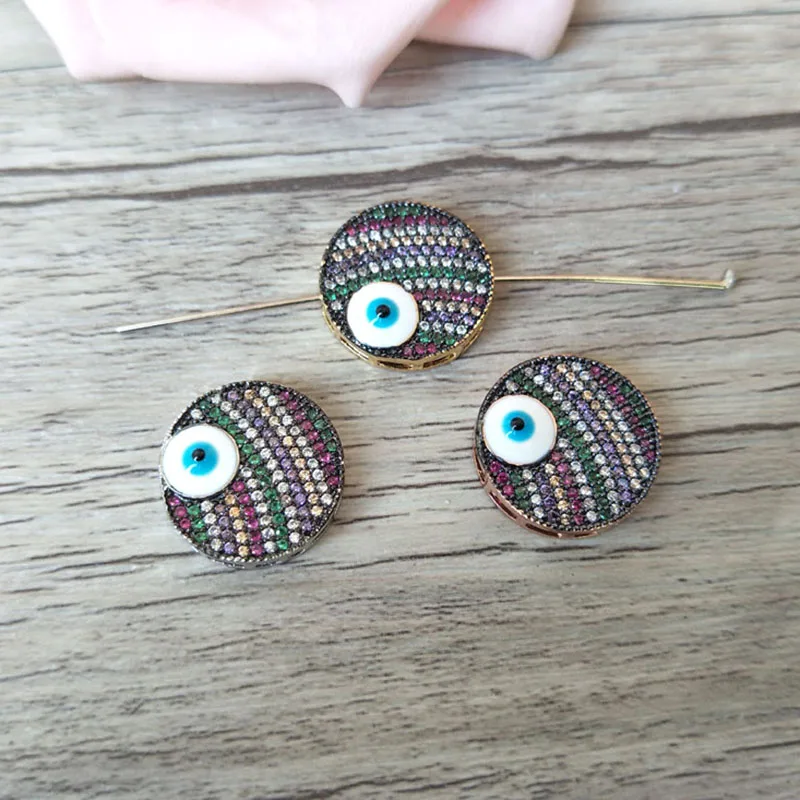 5 шт. круглые металлические бусины с микрозакрепкой|bead connector|jewelry findingconnectors for jewelry |