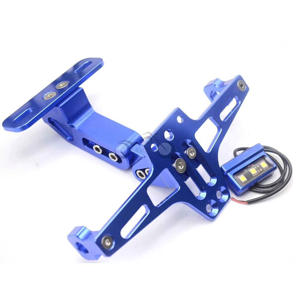 Регулируемый держатель для номерного знака мотоцикла светодиодный светильник
