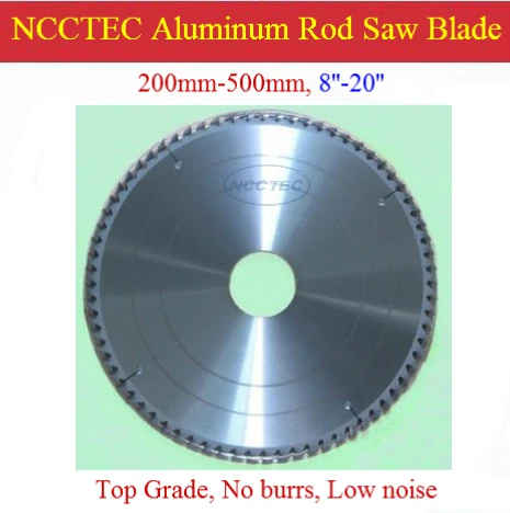 12'' 100 teeth NCCTEC TOP Grade 300mm carbided Aluminum rod saw blade NAC1210TG fast FREE Shipping