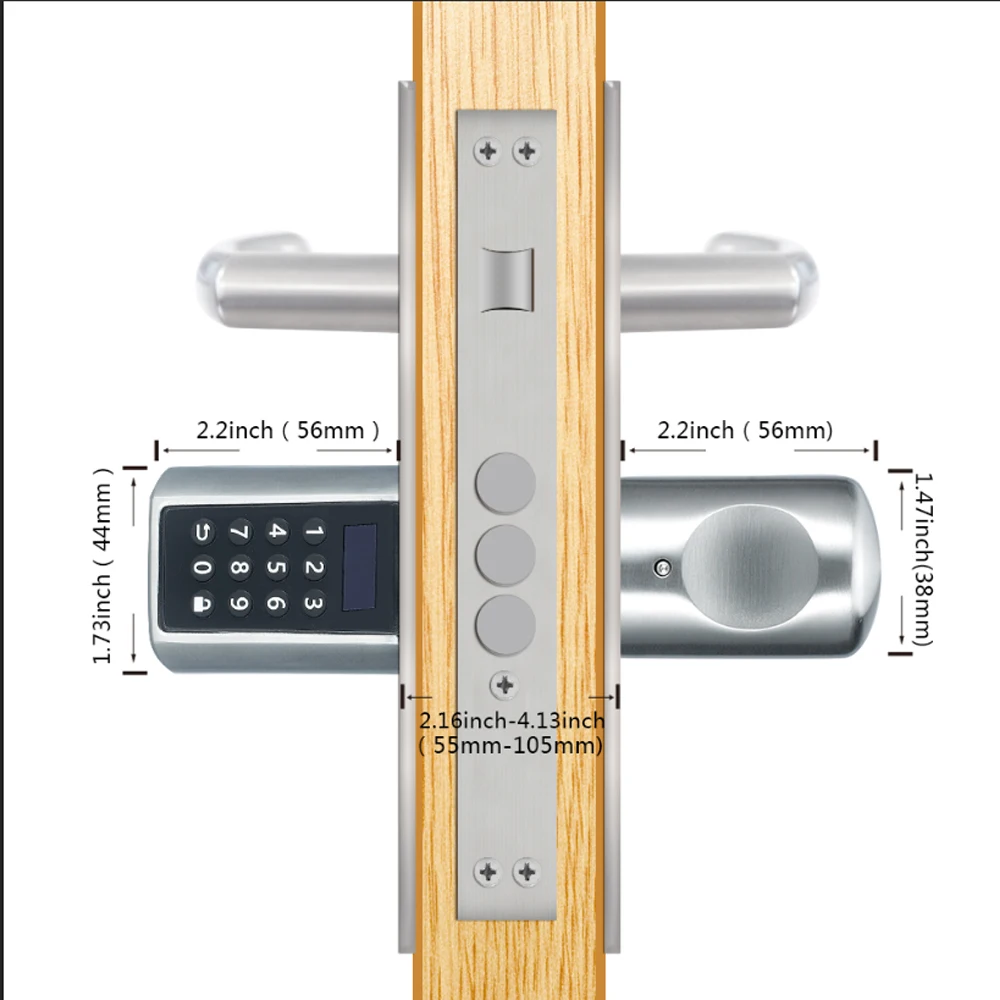 L6PCB APP электронная клавиатура RFID цифровой дверной замок для Airbnb управления модель