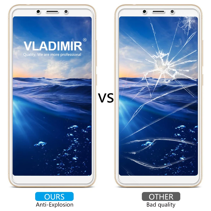 Владимир 2 шт. закаленное Стекло для Xiaomi Redmi 6 защитная пленка протектор экрана 2.5D