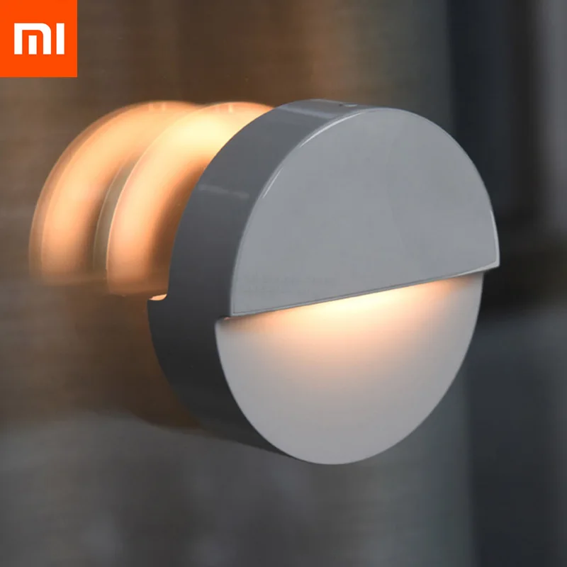 Тёплый белый Xiao mi jia светодиодный Bluetooth Ночной светильник с датчиком движения, Ночной светильник, мульти-светильник, умный светодиодный светильник для работы с mi home APP - Испускаемый цвет: Тёплый белый