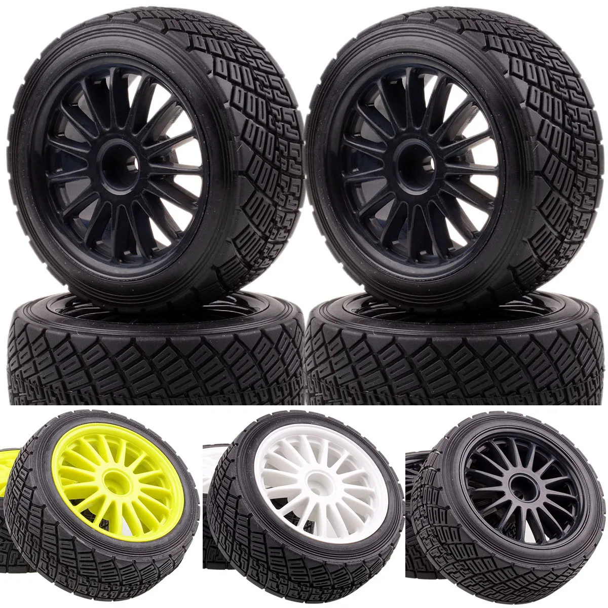 Комплект колес 2 &quot обод и шины для радиоуправляемой модели автомобиля HPI WR8 Rally