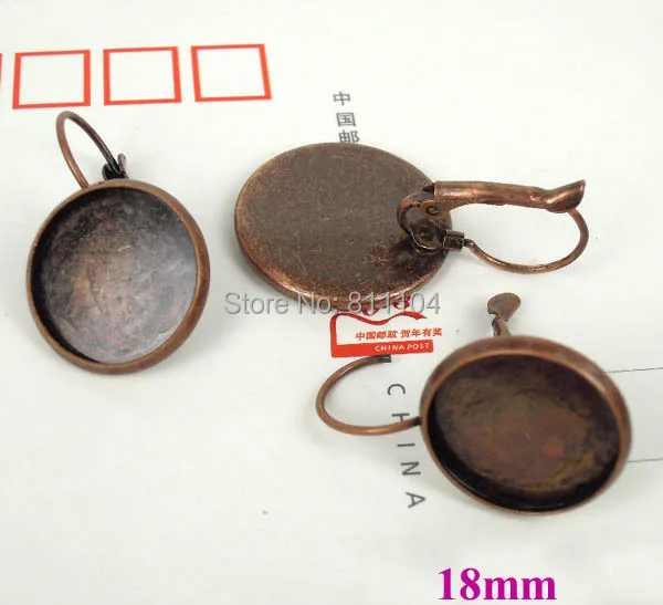 18 мм винтажный старинный медный позолоченный круглый ободок чашек французский