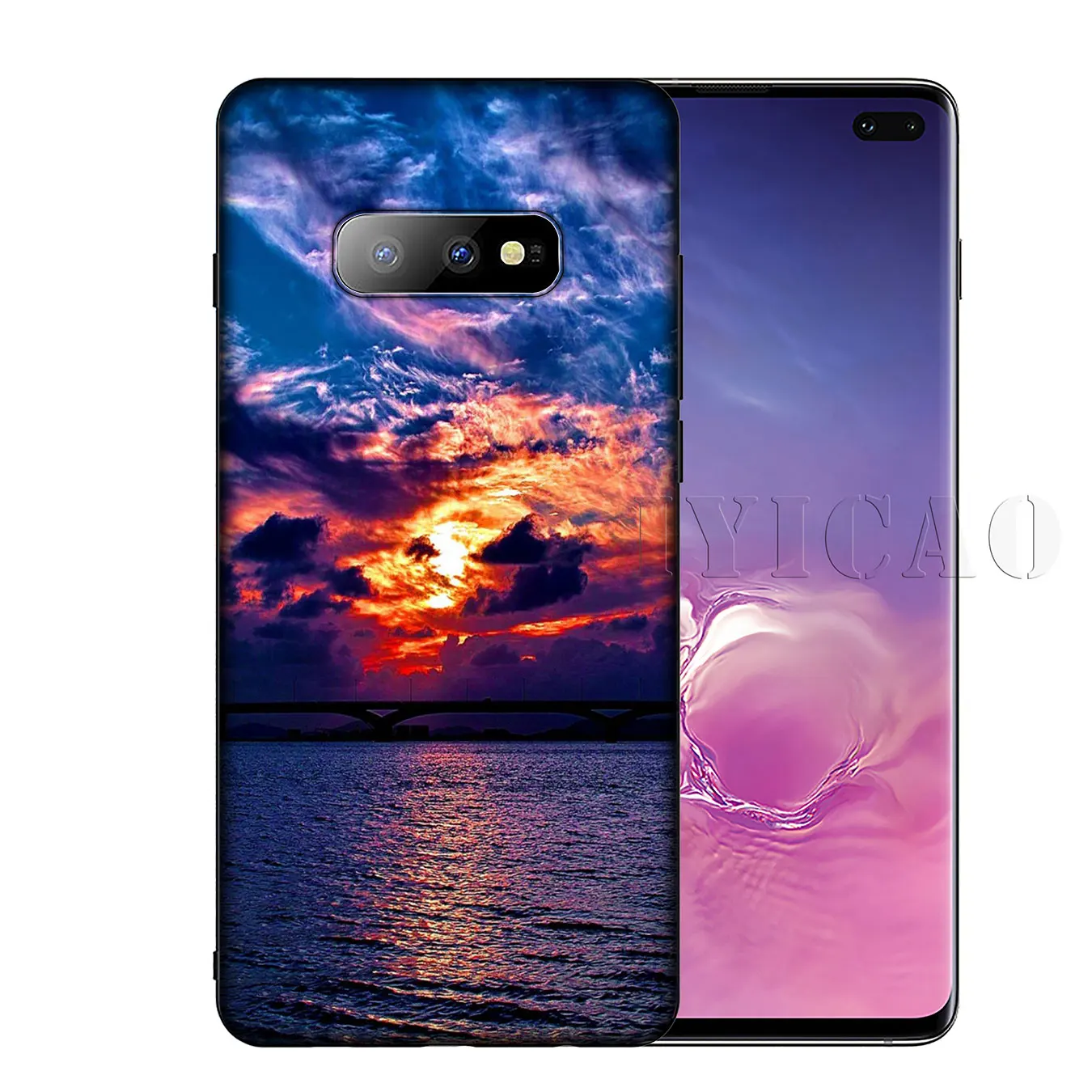 IYICAO Sea Beach spray Soft Silicone Phone Case for Samsung Galaxy S20 Ultra S10 Lite S9 S8 Plus S6 S7 Edge S10e Cover |