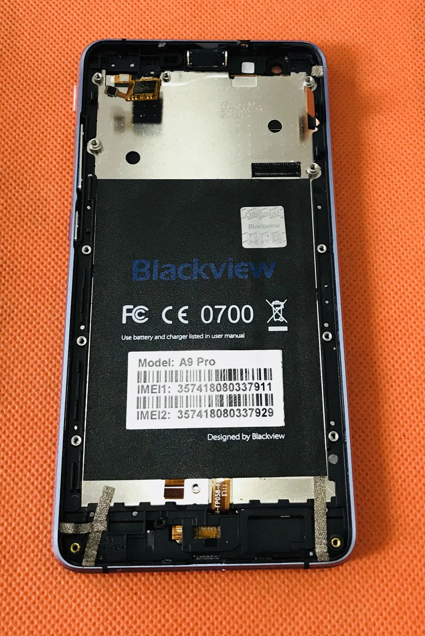 Б/у Оригинальный ЖК дисплей сенсорный экран рамка для Blackview A9 Pro MTK6737