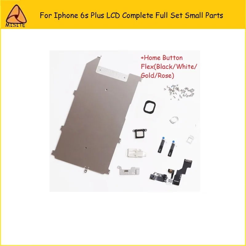 

10Pcs/lot LCD Assembly Digitizer Full Set Small Repair Parts Home Button Front Camera Ear Speaker Flex for i phone 6s Plus 5.5''