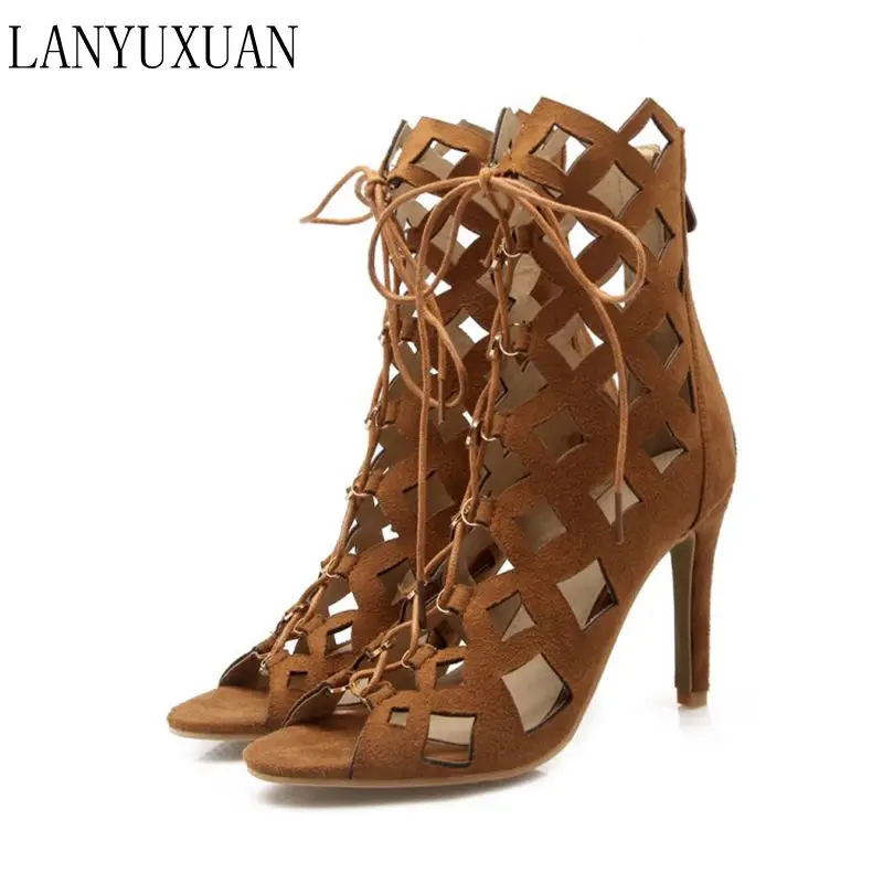 Новинка 2017 года женские туфли сандалии больших размеров 34 43 дамская модная обувь