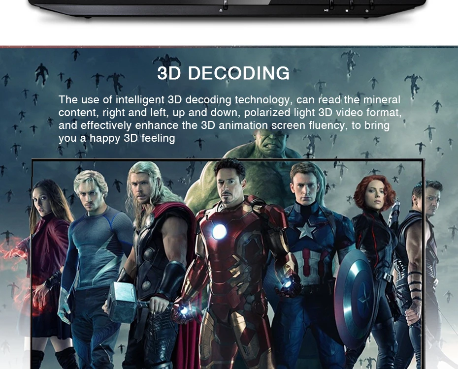 TRANSCTEGO 3D USB Внешний Blu Ray портативный dvd-плеер hdd плееры медиаплеер DVD портативный диск HD mp4 CD dvd-плеер черный