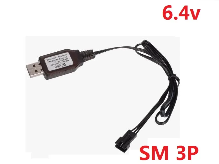 Ewellsold 6,4 v 320mah 500mah 750mah 800mah 1000mah литий-ионный аккумулятор JST SM 4P plus/USB зарядное устройство для wltoys rc автомобиля L959 18628