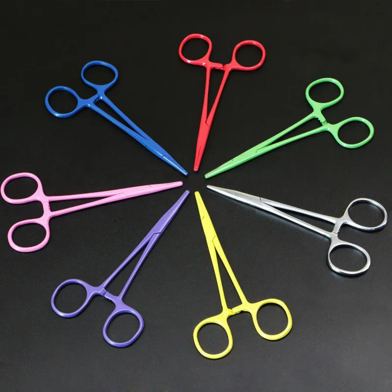 Хирургические ножницы 2 шт./лот прямые и изогнутые для травм гемостат щипцы