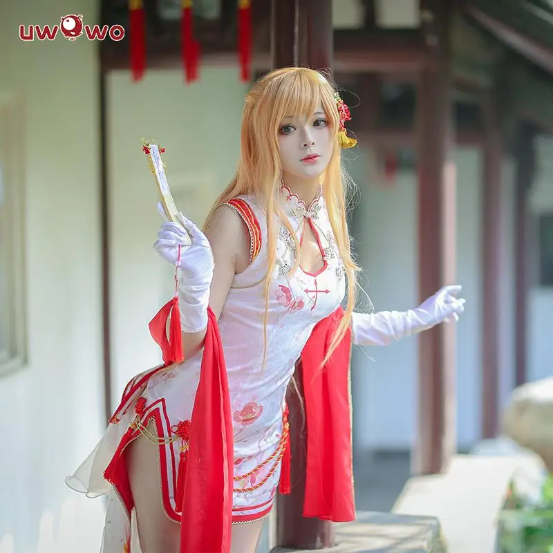 UWOWO игры обувь для вечеринки в Стиле косплей Sword Art Online костюм Asuna косплея