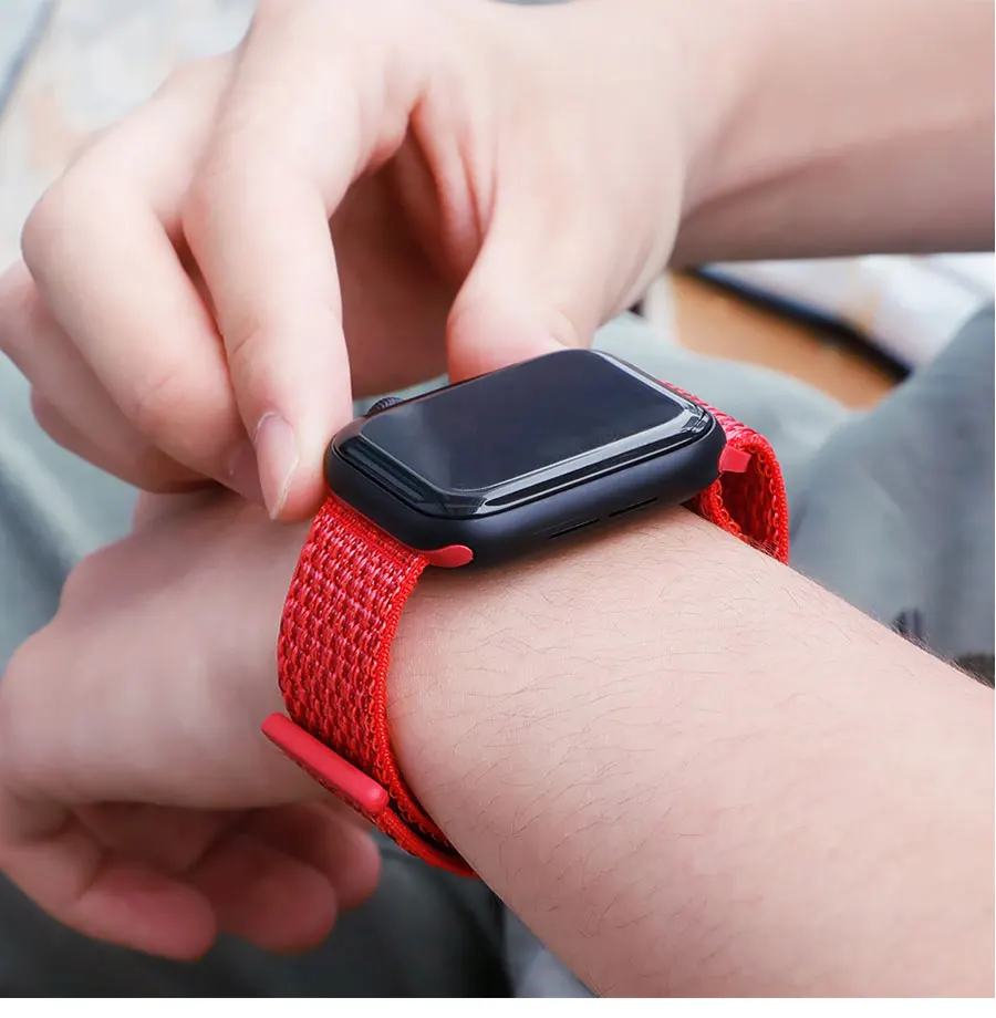 EIMO ремешок для Apple Watch ремешок 44 мм 40 мм Apple Watch 4 5 3 2 1 iwatch ремешок 42 мм 38 мм Спортивная петля нейлоновая петля браслет ремешок для часов