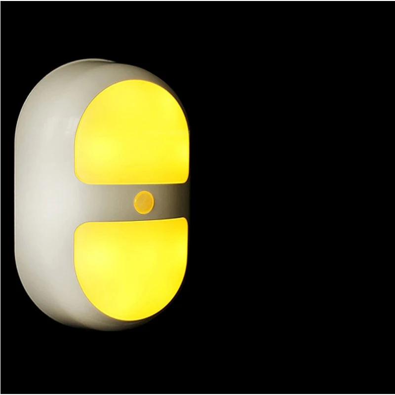 LED Ellipse датчик движения тела Индукционная лампа инфракрасный ночник для книжного