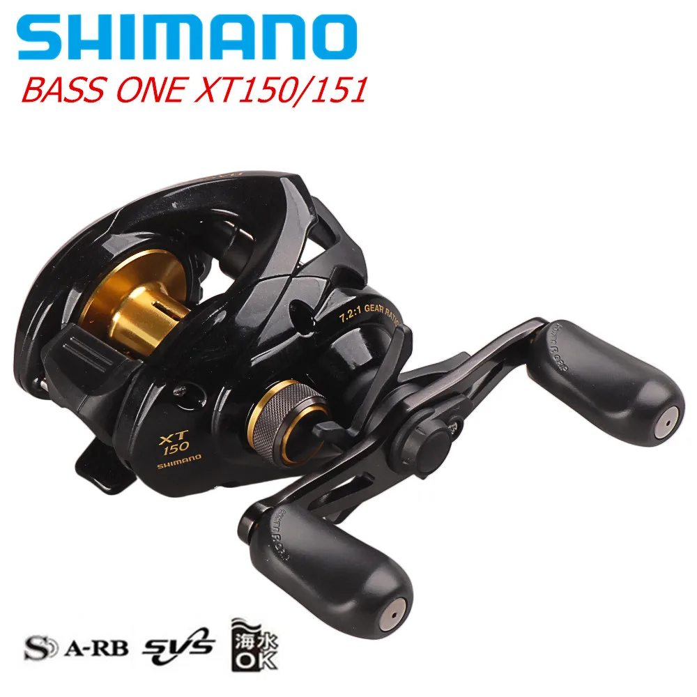 Оригинальный SHIMANO BASS ОДИН XT вправо/левая рука Baitcasting Рыболовная катушка 4 + 1BB 7 2: 1 SVS