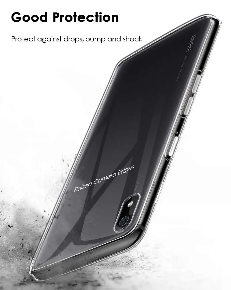 Redmi 7 ультра тонкая прозрачная мягкая термополиуретановая крышка-чехол для Xiaomi 7A 5