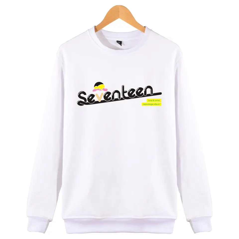 Корейский свитшот для мальчиков группа Kpop Seventeen Свитшот idol Group пуловер осенние