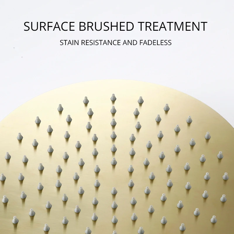 Ванная комната кран твердой латуни матовый золотой набор для душа