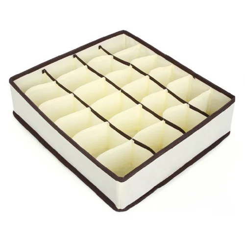 11 4pcs Multi-size Bra Underwear Organizer Foldable Home Storage Box Non-woven Wardrobe Drawer Closet Organizer For Scarfs Socks - Цвет: 11