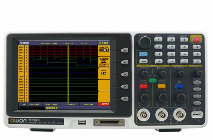 Owon Mixed signal MSO Oscilloscope MSO7102TD 8'LCD 100MHz logic analyzer 1GS/s | Инструменты