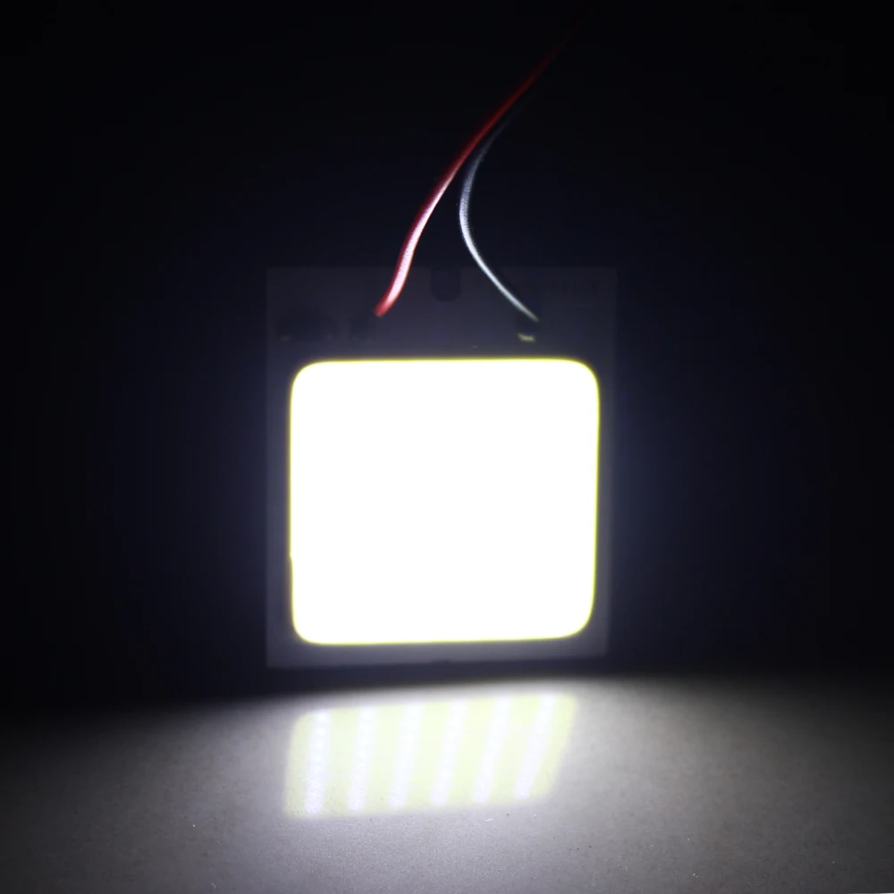 4 шт. 48 SMD COB LED Car T10 + Festoon панельный светильник плафон Lamp 12V-White- | Автомобили и