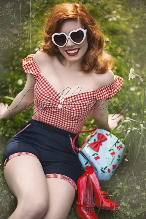 Женский винтажный Топ в стиле 50 х годов с открытыми плечами|crop top|off shouldershoulder off |